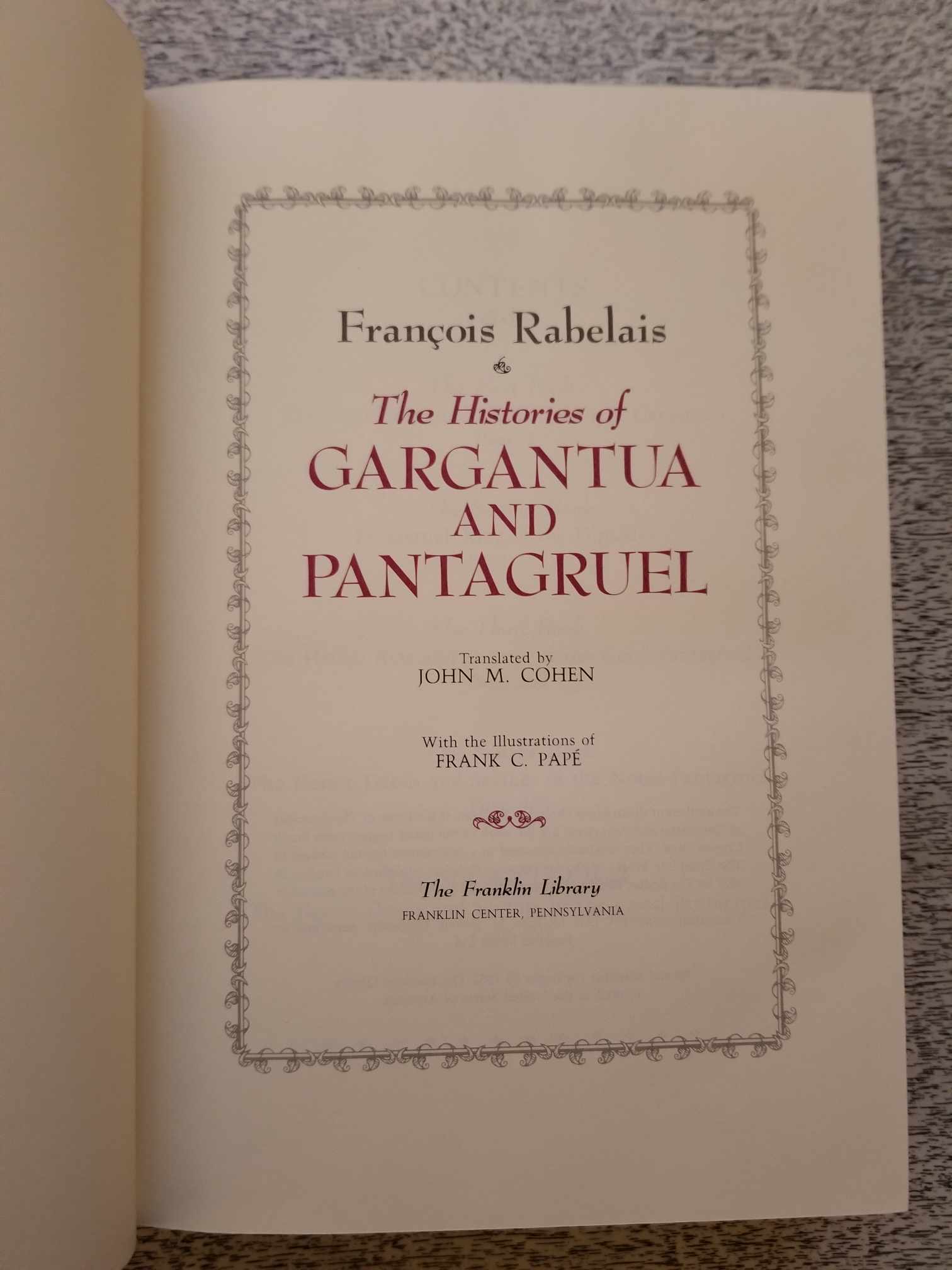 Gargantua and Pantagruel by Francois Rabelais